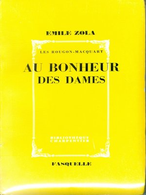 cover image of Au bonheur des dames